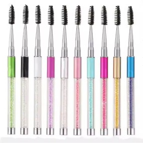 Eyelash Brush Factory - Fine Stylish Spoolie with Cap Mascara Protection