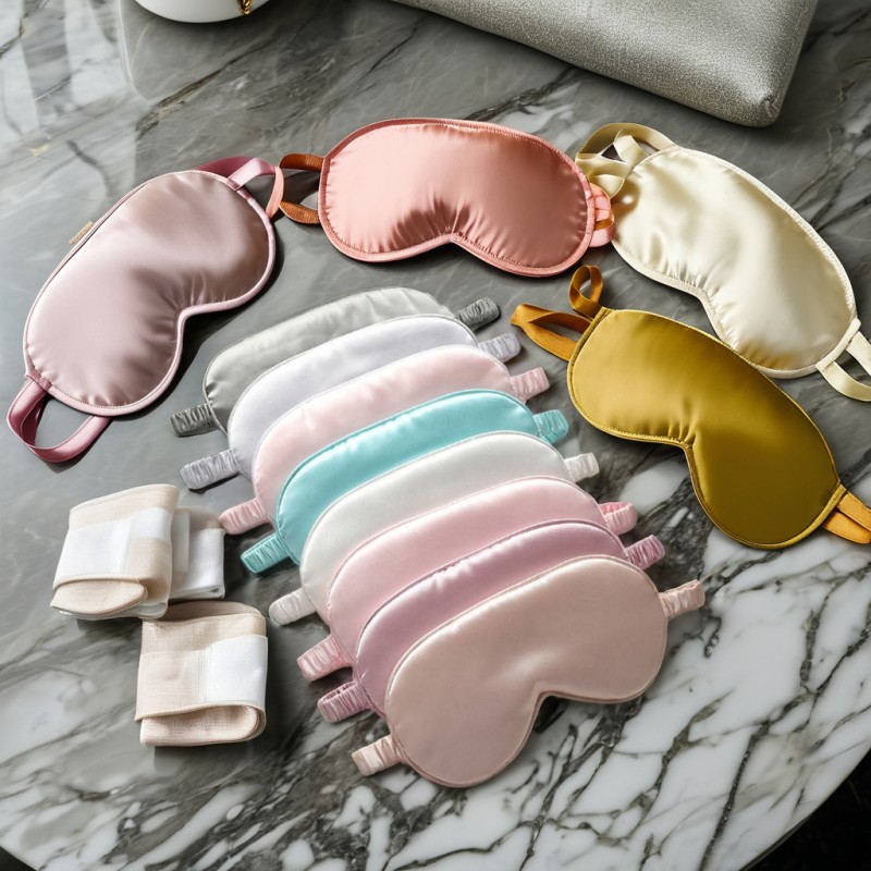 Sleep Eye Mask Supplier - Soft Silk Night Blindfold Business Gifts