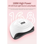 UV美甲灯生产厂家-168W扇贝形可拆卸家用