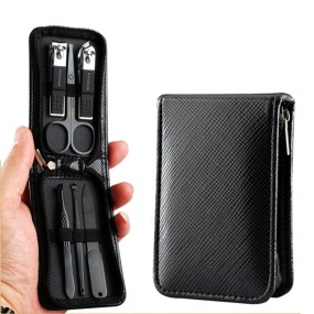 Manicure Set Supplier - 6pcs Customizable Logo Nail Clippers Zipper Bag