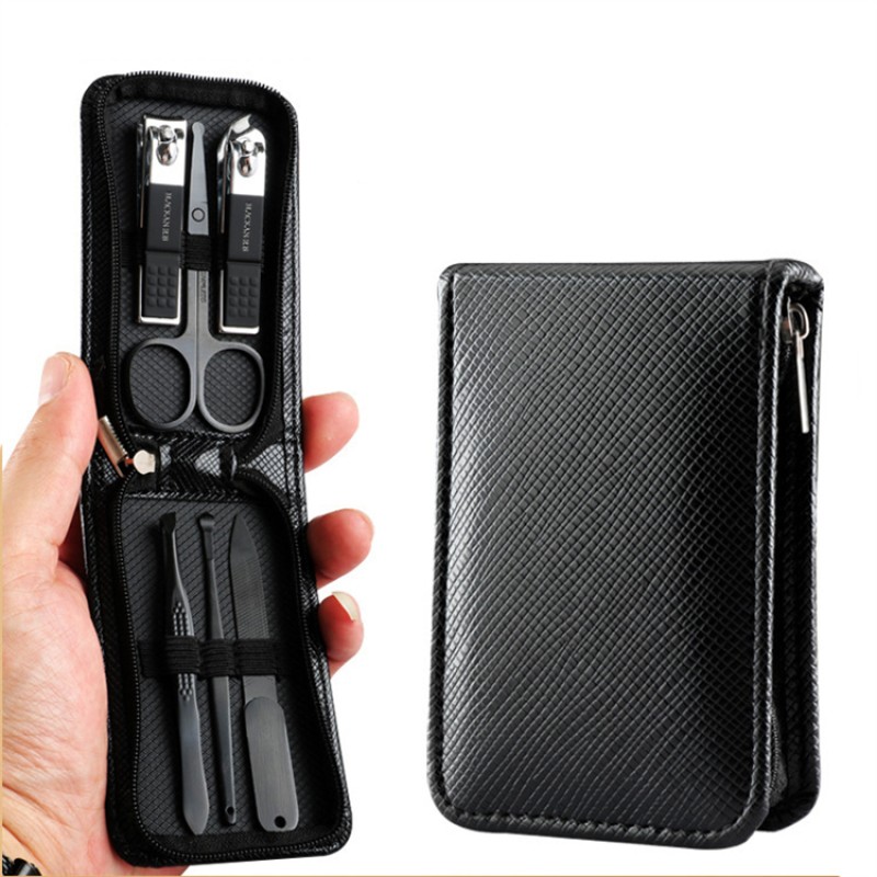 Manicure Set Supplier - 6pcs Customizable Logo Nail Clippers Zipper Bag