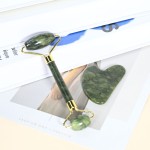 面部刮痧板OEM代工-可定制logo绿玫瑰石英玉石套装