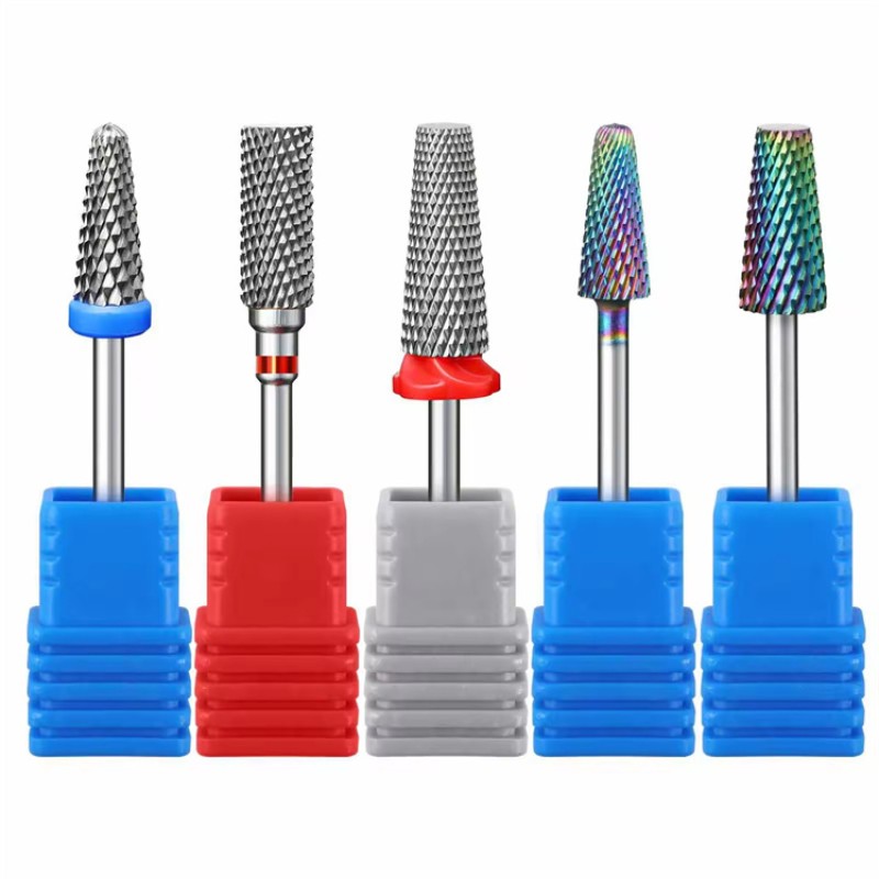 Nail Drill Bits Supplier - Stainless Steel 5 Design Polish Head Options