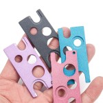 睫毛胶工具生产厂家-不锈钢开嘴器彩色瓶