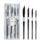 Painting Brushes Set Manufacturer - 4pcs Dagger Shape Hog Bristle