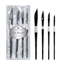 Painting Brushes Set Manufacturer - 4pcs Dagger Shape Hog Bristle