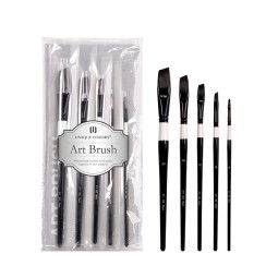 Oil Painting Brushes Factory - Wholesale 5pset Hog Bristle Canvas