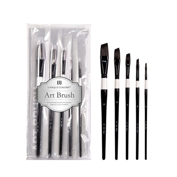 Oil Painting Brushes Factory - Wholesale 5pset Hog Bristle Canvas