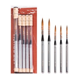 Oil Paint Brushes Factory - Artist Grade 5pcs Natural Hair Synthetic