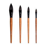 Painting Brushes Factory - Professional 4pcs Hog Bristle Synthetic