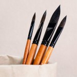 Painting Brushes Factory - Professional 4pcs Hog Bristle Synthetic
