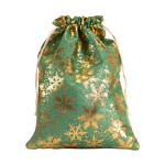 Satin Card Holders Factory - Luxury Green Satin Printed Fleece