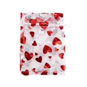 Gift Bags Factory - Christmas Red Fabric Custom Logo Printed