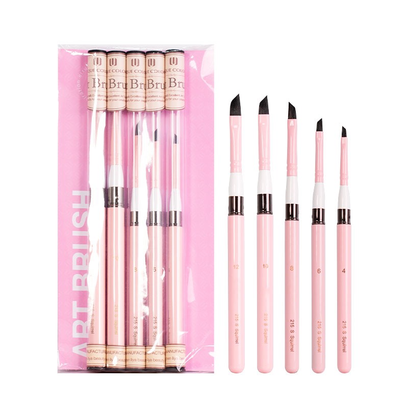 Oil Painting Brushes Supplier - Professional Grade 5pcs Hog Synthetic