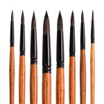 Painting Brushes Supplier - Professional 8pcs Hog Bristle Synthetic