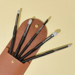 Makeup Brush Kit Manufacturer - Luxury Vegan Hair 5 Pcs Custom
