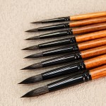 Painting Brushes Supplier - Professional 8pcs Hog Bristle Synthetic