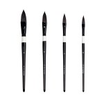 Painting Brushes Factory - Professional 4pcs Hog Bristle Synthetic