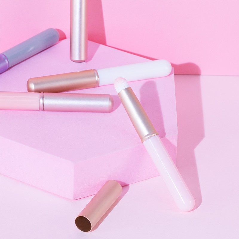 Lip Brush Set Factory - Portable 3 Pcs Soft Round Hair