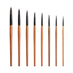Painting Brushes Supplier - Professional 8pcs Hog Bristle Synthetic