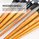 Paint Brush Set Manufacturer - 4pcs Artist Hog Bristle Yellow Wood