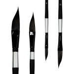 Painting Brushes Set Manufacturer - 4pcs Dagger Shape Hog Bristle