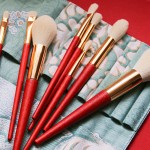 Makeup Brush Set Supplier - Professional 9 Pcs Vegan Hair Bag