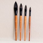Painting Brushes Factory - Professional 4pcs Hog Bristle Synthetic