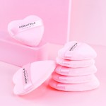 Cosmetic Puff Supplier - OEM Heart Shape Velvet Loose Powder