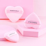 Cosmetic Puff Supplier - OEM Heart Shape Velvet Loose Powder