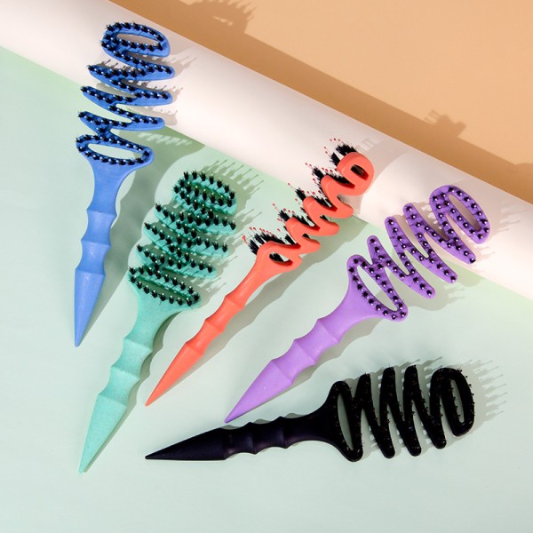 Boar Bristle Comb Factory - Custom Logo Curved Massage Fluffy Styling