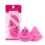 Powder Puff Manufacturer - Custom Logo Triangle Velvet Compact