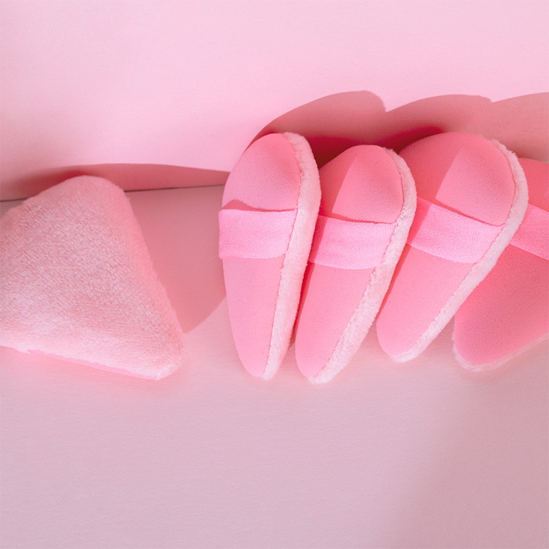 Powder Puff Factory - Triangle Finger Cosmetic Velvet Puffs