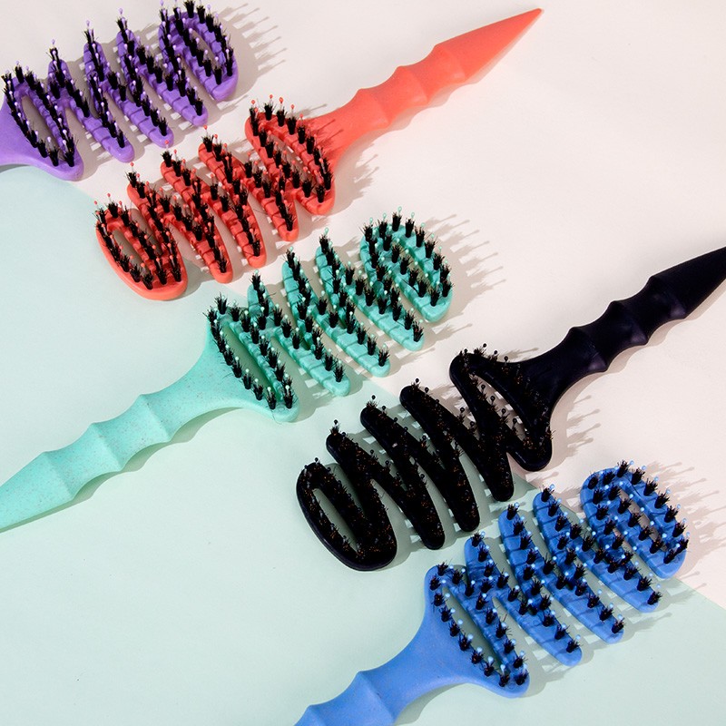 Vent Hair Brush Manufacturer - OEM Boar Bristle Eco-Friendly Wheat