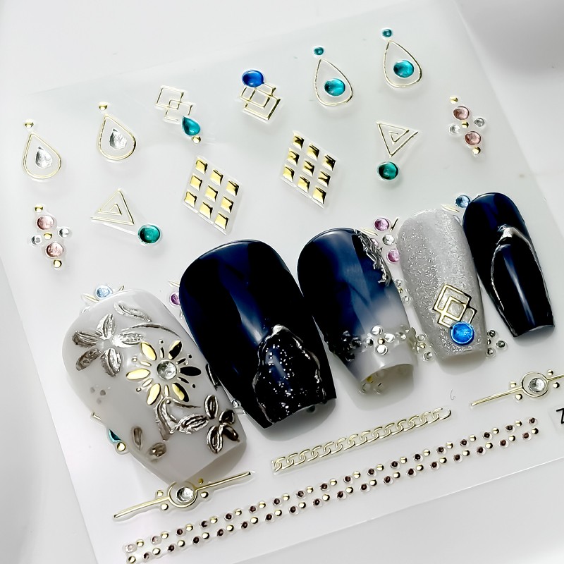 Nail Stickers Supplier - Factory-Discounted 6X6CM Custom Brand Paper Card