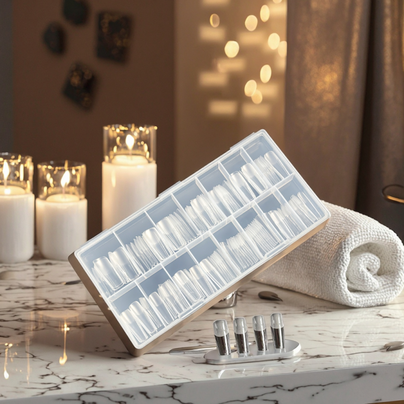 Nail Tips Wholesale - Full Cover Matte INS Style Glue Gel Application