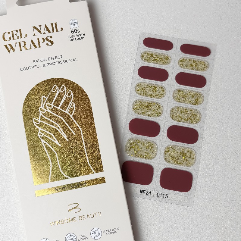 Semi-Cured Gel Wraps Factory - High Quality Non-Toxic Colorful Sticker Strips