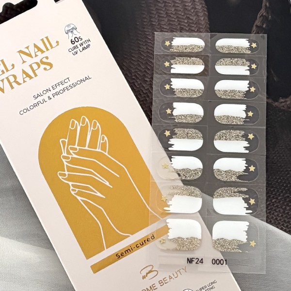UV美甲贴供应商-热销纯色设计带图案