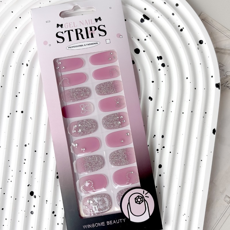 Gel Nail Stickers Wholesale - Fashion Korea Heart-Shaped Waterproof Plastic