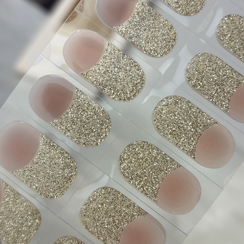 Nail Strip Sticker Manufacturer - 2025 Glitter Design Non-Toxic Long Lasting
