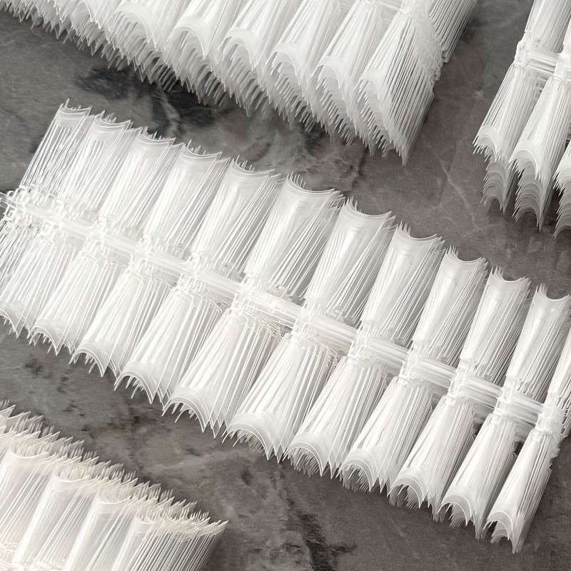 Press on Nail Tips Manufacturer - Transparent Coffin Long Square Salon Style