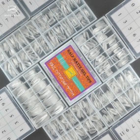 软凝胶甲片供应商-240片全贴方形棺材杏仁匕首