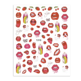 美甲贴花批发-甜心3D自粘贴纸UV