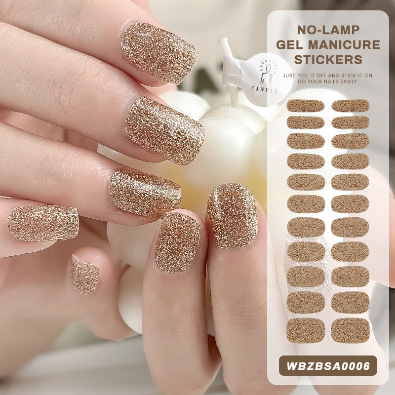 Nail Stickers Supplier - 2D UV Gel Long Lasting No UV Lamp 3D Art