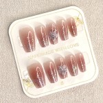 棺材指甲片批发-奢华24片3D ABS棺材方形