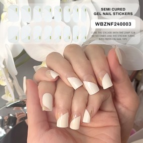 Semi-Cured Nail Strips Wholesale - 100% Solid Color Factory Direct Wholesale