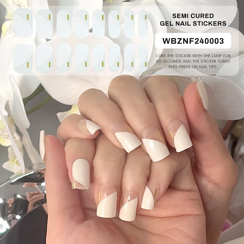 Semi-Cured Nail Strips Wholesale - 100% Solid Color Factory Direct Wholesale