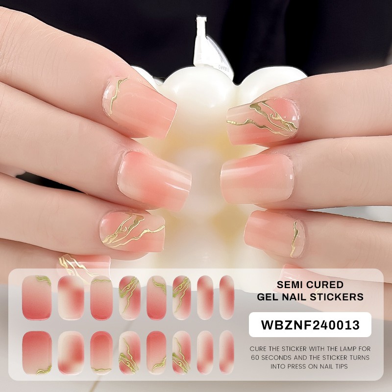 Gel Strips Manufacturer - Valentine Pink Gold Line OEM ODM Free Sample