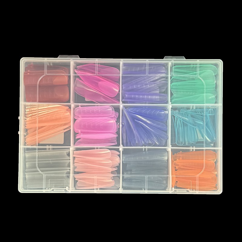 Dual Nail Forms Factory - Professional 12 Colors 144pcs/Box Custom Logo