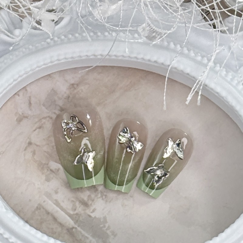 ABS Nail Tips Factory - Durable 24Pabs 3D Coffin Press on Nails by Hand